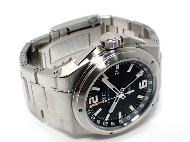 IWC インヂュニア・デュアルタイム ブラック IW324402 正規品 - 腕時計専門店THE-TICKEN(ティッケン) オンラインショップ