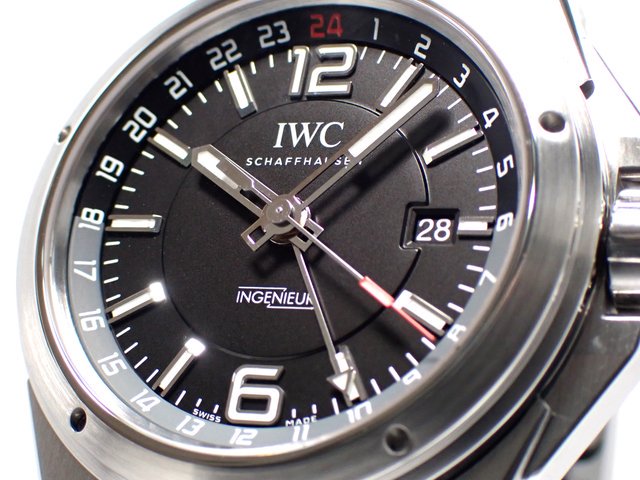 IWC　インヂュニア・デュアルタイム　ブラック　IW324402　正規品 - 腕時計専門店THE-TICKEN(ティッケン) オンラインショップ