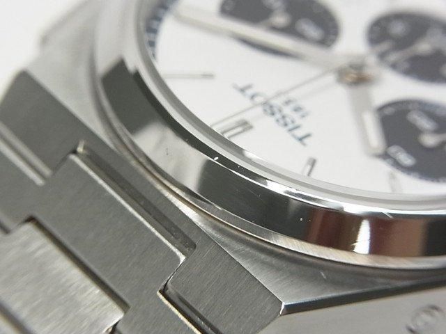 ティソ PRX オートマティック クロノグラフ ホワイト×ブルー