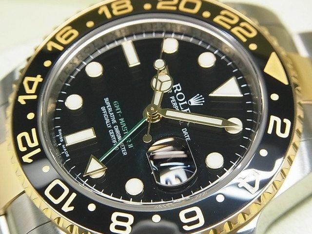ロレックス GMTマスターII SS×YGコンビ 116713LN M番 - 腕時計
