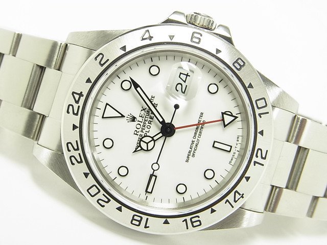 ロレックス　エクスプローラーII　白　シングルバックル　Ref.16570　X番 - 腕時計専門店THE-TICKEN(ティッケン) オンラインショップ