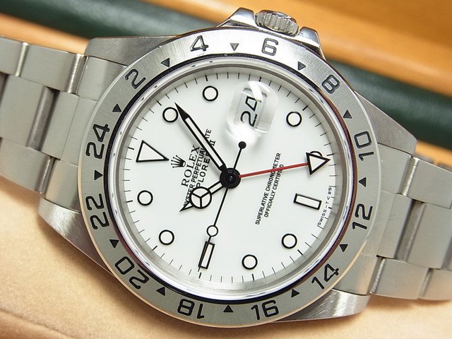 ロレックス　エクスプローラーII　白　シングルバックル　Ref.16570　X番 - 腕時計専門店THE-TICKEN(ティッケン) オンラインショップ