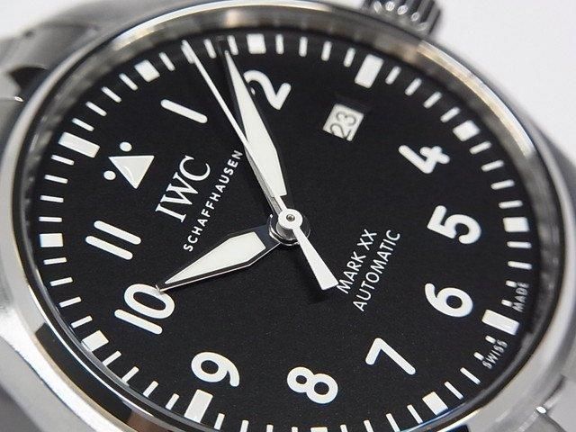 マークXX IW328202 mark 20 IWC Pilot's Mark XX Black Dial Steel Men's Watch IW328202