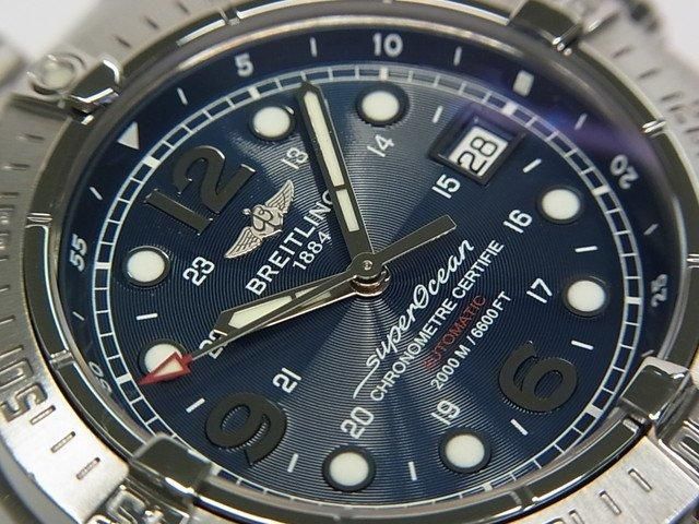 ブライトリングスーパーオーシャン　A17340 ブライトリング スーパーオーシャン 42MM ブルー A17390