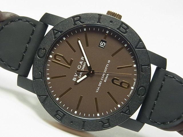 ブルガリ ブルガリ・ブルガリ カーボンゴールド ブラウン 40MM ...