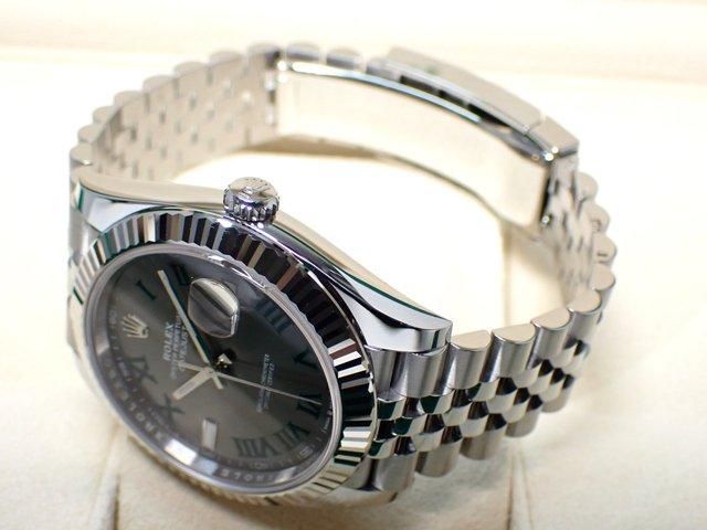 ロレックス デイトジャスト 41 スレートダイヤル ジュビリー