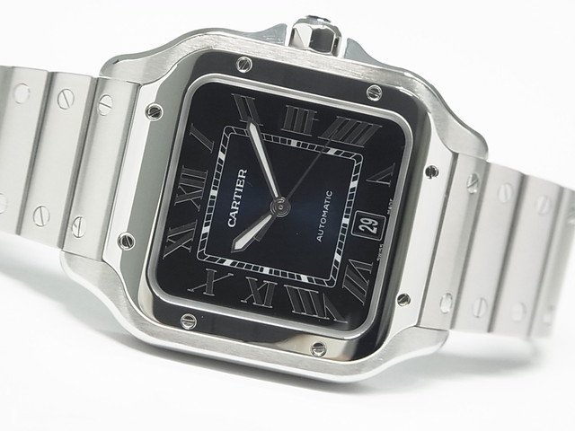 カルティエ サントス ドゥ カルティエ LM ブルー文字盤 WSSA0030 - 腕時計専門店THE-TICKEN(ティッケン) オンラインショップ