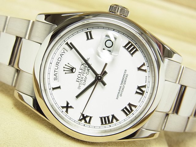 ロレックス デイデイト 36MM 18KWG オイスターブレス Ref.118209 K番 ...