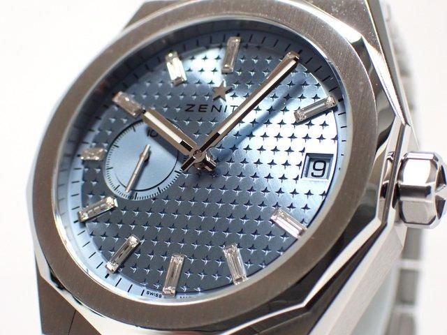 値下げ中 定価107万円 ゼニス デファイ スカイライン ブルー文字盤