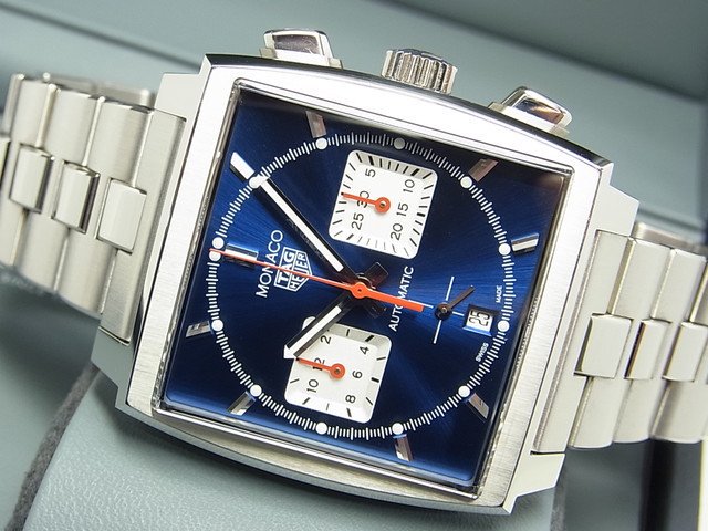 タグ・ホイヤー モナコ・クロノグラフ ホイヤー02 ブルー Ref.CBL2111 - 腕時計専門店THE-TICKEN(ティッケン)  オンラインショップ