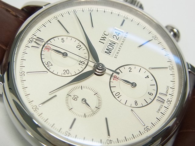 IWC　ポートフィノ・クロノグラフ　シルバー文字盤　IW391007　正規品 - 腕時計専門店THE-TICKEN(ティッケン) オンラインショップ