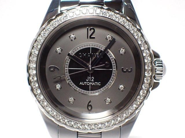 柔らかな質感の ベゼルダイヤ クロマティック J12 シャネル 38MM 腕時計 - H2566 時計