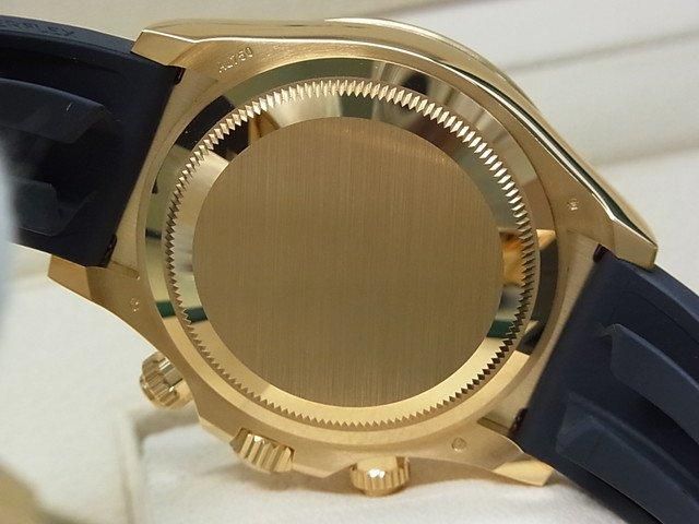 ロレックス デイトナ 18KYG ブラック×ゴールド 8Pダイヤインデックス