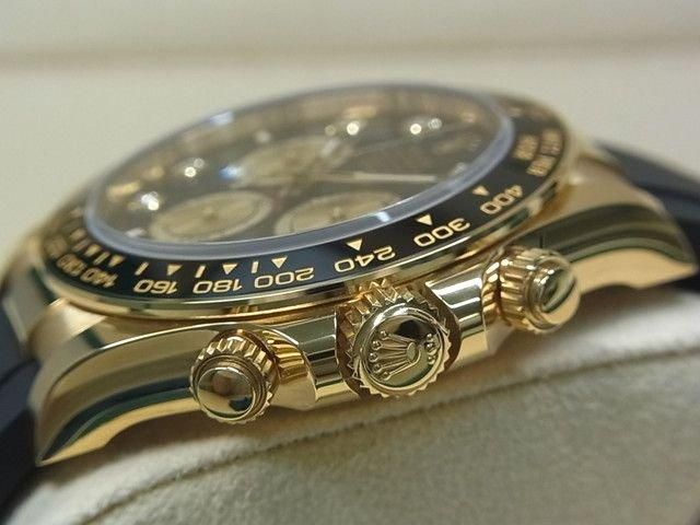ロレックス デイトナ 18KYG ブラック×ゴールド 8Pダイヤインデックス