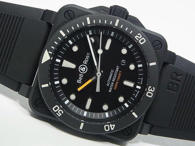 ベル＆ロス BR03-92 ダイバー ブラックマット 42MM - 腕時計専門