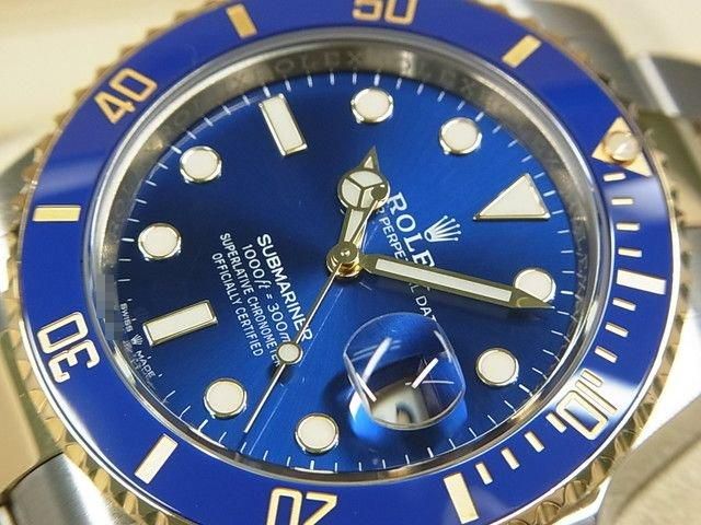ロレックス サブマリーナ・デイト SS×YGコンビ ブルー 126613LB