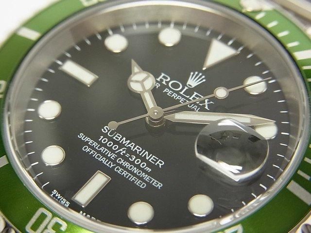 ロレックス グリーンサブ ファット4 ビッグスイス Ref.16610LV F ロレックス グリーンサブ ファット4 ビッグスイス Ref.16610LV F
