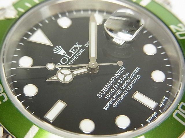 ロレックス グリーンサブ ファット4 ビッグスイス Ref.16610LV F ロレックス グリーンサブ ファット4 ビッグスイス Ref.16610LV F