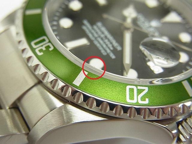 ロレックス グリーンサブ ファット4 ビッグスイス Ref.16610LV F番