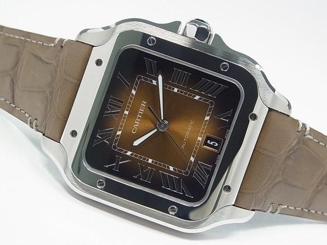 カルティエ サントス ドゥ カルティエ LM ブラウンダイヤル カルティエ サントス ドゥ カルティエ LM ブラウンダイヤル