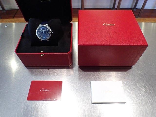 カルティエ CARTIER WSBB0025 バロンブルー 自動巻き ボーイズ