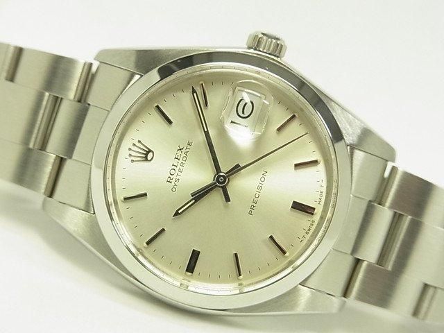 ロレックス オイスターデイト シルバー文字盤 Ref.6694 - 腕時計