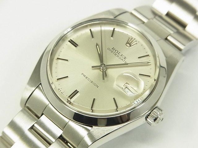8500円 ROLEX純正 デイト 希少!「BEYELER」シルバー文字盤 1968