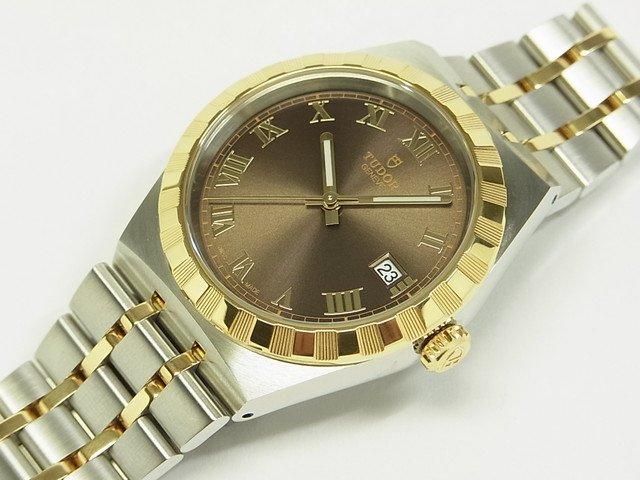 チューダー ロイヤル 38MM SS×YGコンビ チョコレートブラウン チューダー ロイヤル 38MM SS×YGコンビ チョコレートブラウン