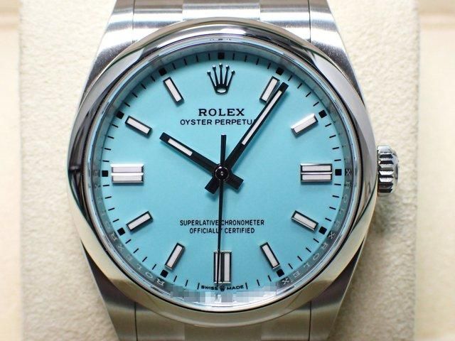 ロレックス オイスターパーペチュアル 36 ターコイズブルー