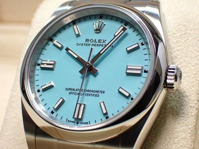 希少 ROLEX オイスターパーペチュアル34 126000 ターコイズ 希少 ROLEX オイスターパーペチュアル34 126000 ターコイズ