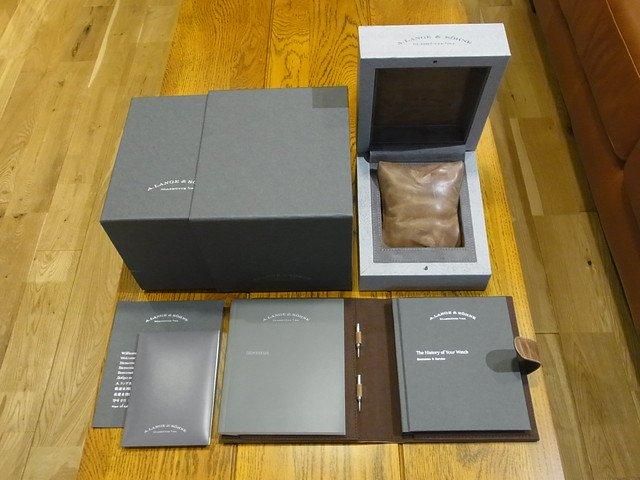 A.ランゲ&ゾーネ　オリジナルBOX ランゲ＆ゾーネ オデュッセウス ステンレスモデル ダークブルー