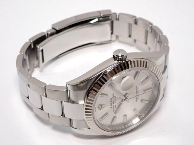 ロレックス ROLEX 純正品 DATEJUST41 シルバー ルミノバ文字盤