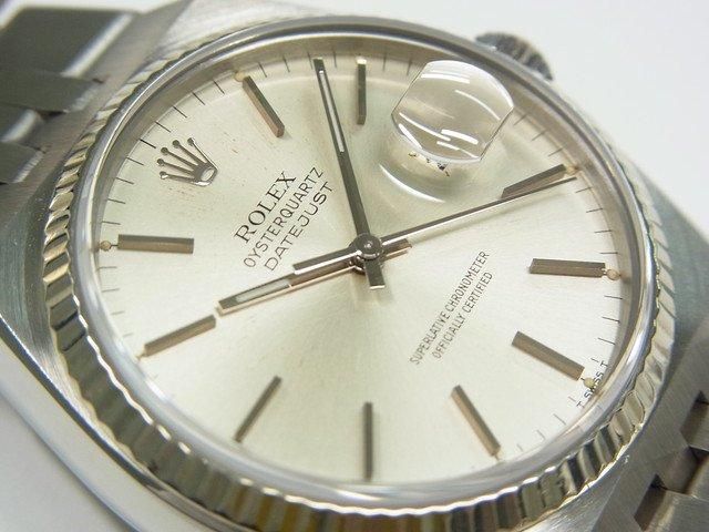17014 ブルー/バー E番 ROLEX（ロレックス） オイスタークォーツ