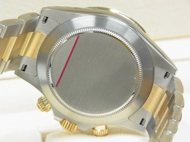 ロレックス デイトナ SS×YGコンビ ブラックシェルダイヤル
