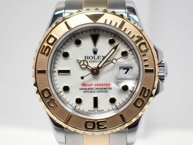 ロレックス ヨットマスター 29MM ホワイト 169623 D番 18KYG