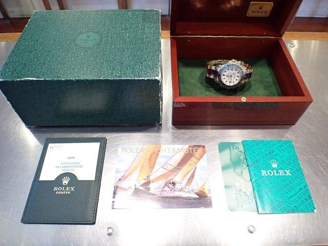 ロレックス ヨットマスター 18KYG ホワイト 16628 P番 '01年