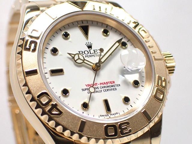 ロレックス ヨットマスター 18KYG ホワイト 16628 P番 '01年
