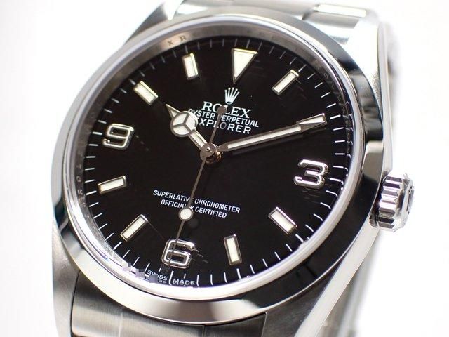 ぺな ロレックス エクスプローラーⅠ 2002年製 Ref.114270 ギャラ付き