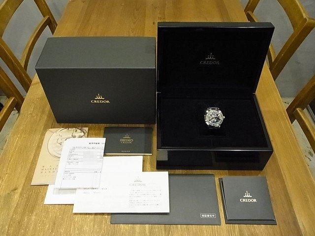 セイコー クレドール シグノ メカニカル彫金 スケルトン 限定 GBBD963