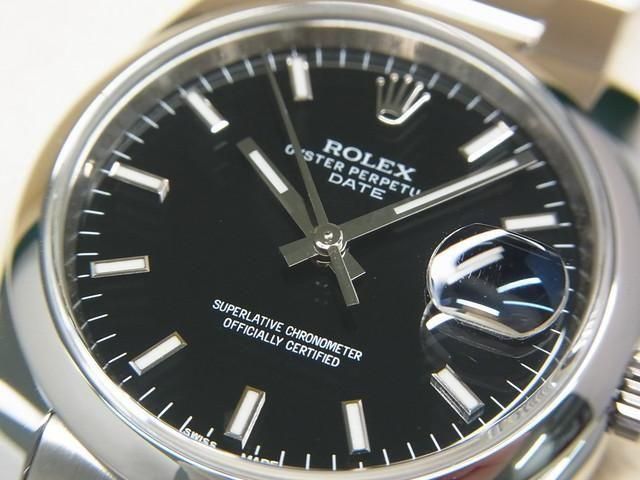 ROLEX】【黒文字盤】【ルーレット刻印】【内部点検・仕上済