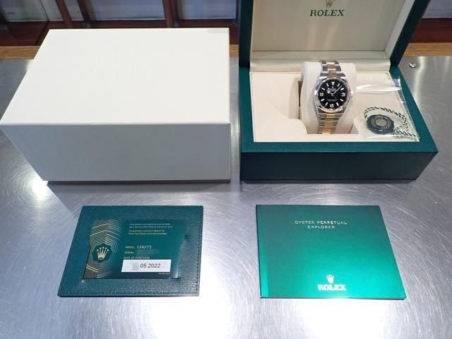 ロレックス エクスプローラーI コンビ SS×YG 124273 '22年 - 腕時計