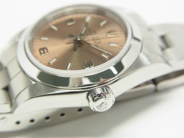 ロレックス オイスターパーペチュアル ピンク3・6・9ダイヤル 76080 Y