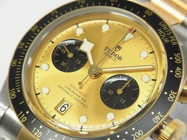 チューダー ブラック・ベイ クロノ S&G シャンパンダイヤル Ref