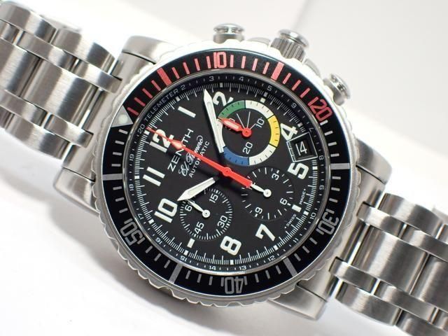ー品販売  ゼニス レインボーフライバック クロノグラフ 02.0480.405/24 時計