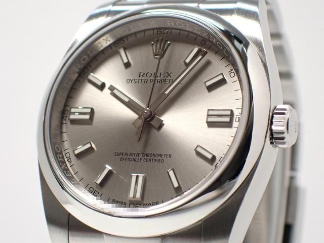 ロレックス オイスターパーペチュアル36 シルバー 116000 '16年