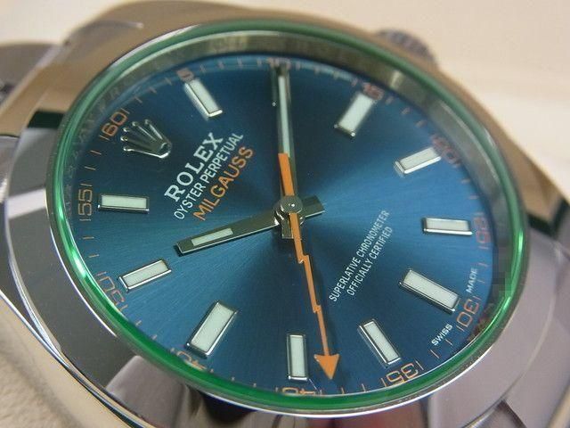 ロレックス ミルガウス Zブルー 116400GV '21年購入未使用品 - 腕時計