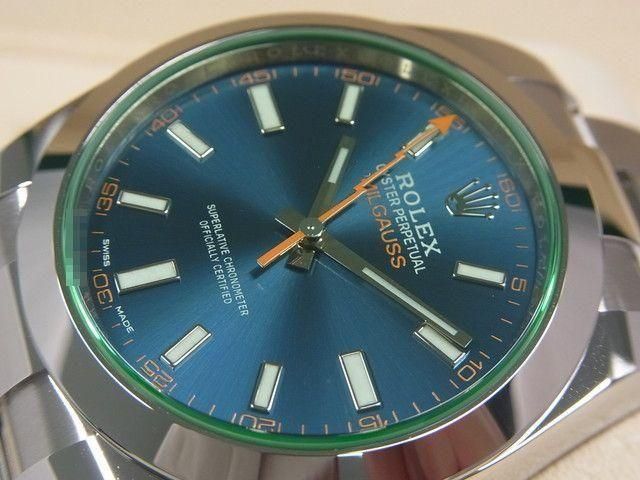 ロレックス ミルガウス Zブルー 116400GV '21年購入未使用品