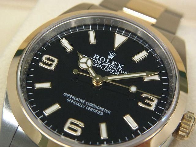 超美品　激レア　定価14300　ディーエムシー　クラシックス エクスプローラー ロレックス エクスプローラーI 36MM SS×YGコンビ 124273 '22年