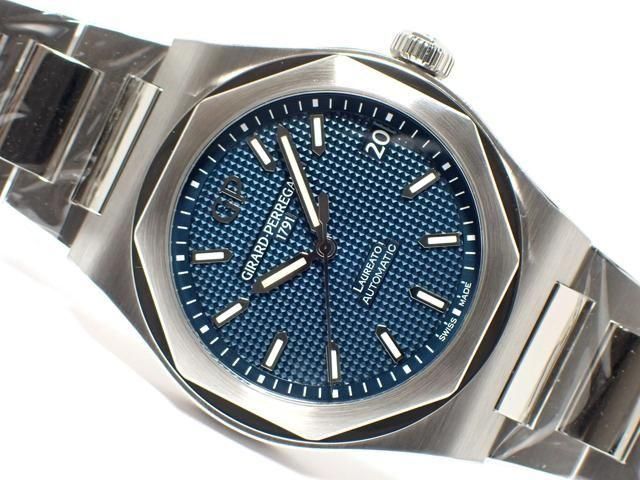 3セット 60F＋60B＋60R ジラール・ペルゴ ロレアート 42MM ブルー Ref.81010 正規品