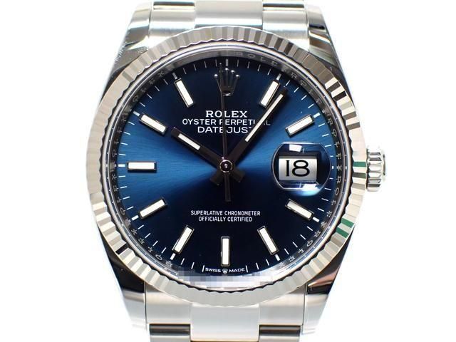 ロレックス デイトジャスト 36 ブルー 126234 オイスターブレス
